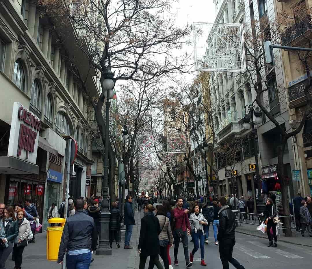 Calle San Vicente, una calle bonita de Valencia 